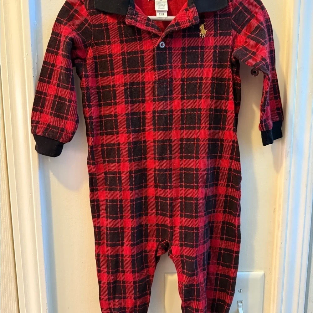 Ralph Lauren Buffalo Plaid Romper